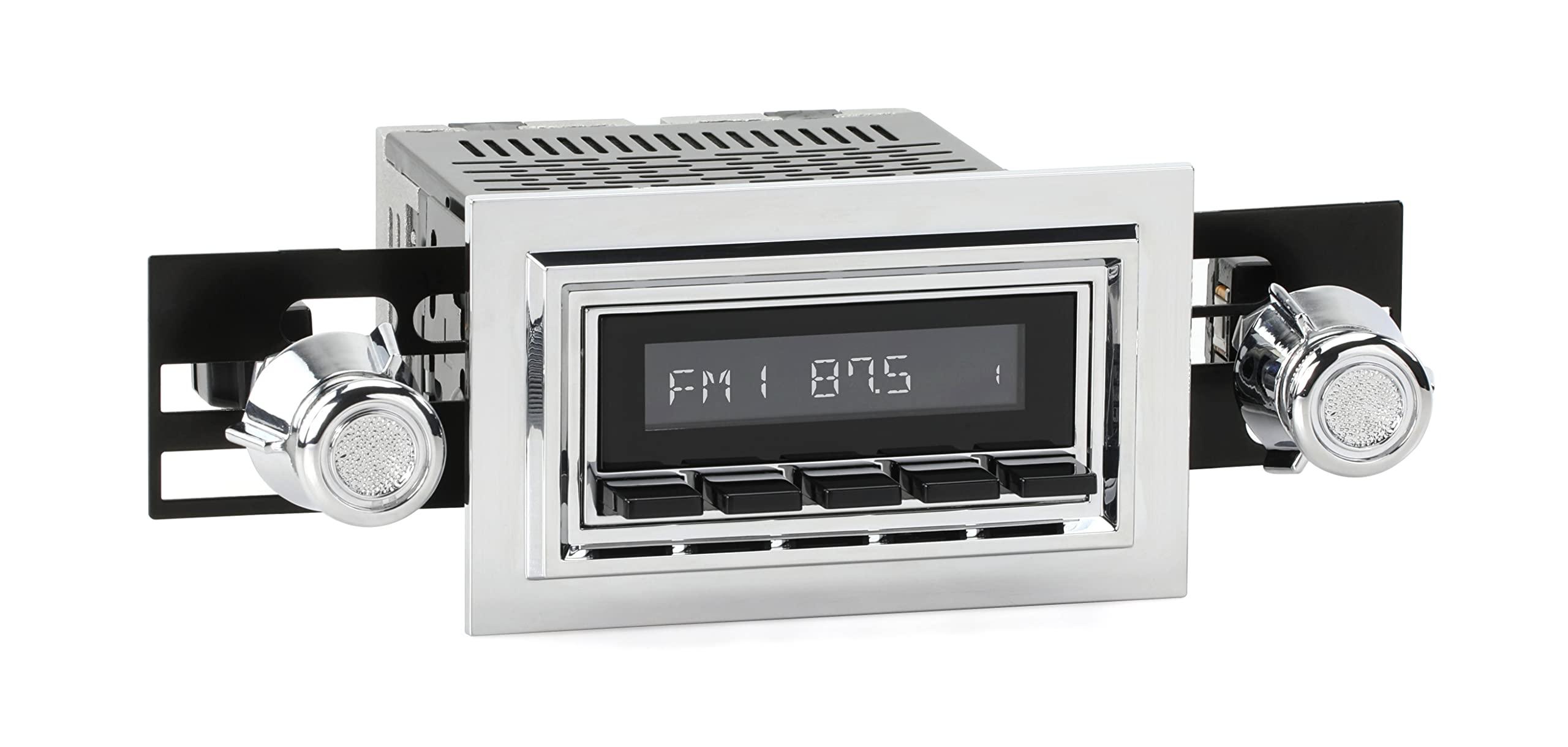 RetroSound RetroRadio Compatible with 1968-79 Ford F-Series Truck with Deluxe 8-Track Factory Radio Features Include Bluetooth, HD, SiriusXM Ready, AM/FM LCB-M4-121-05-75F2