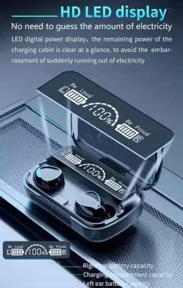 Generic Bhawani Collection TWS M10 BT 5.1 Wireless Bluetooth Headphones Earphones mic High Bass Earbuds Bluetooth Headset (Black, True Wireless)