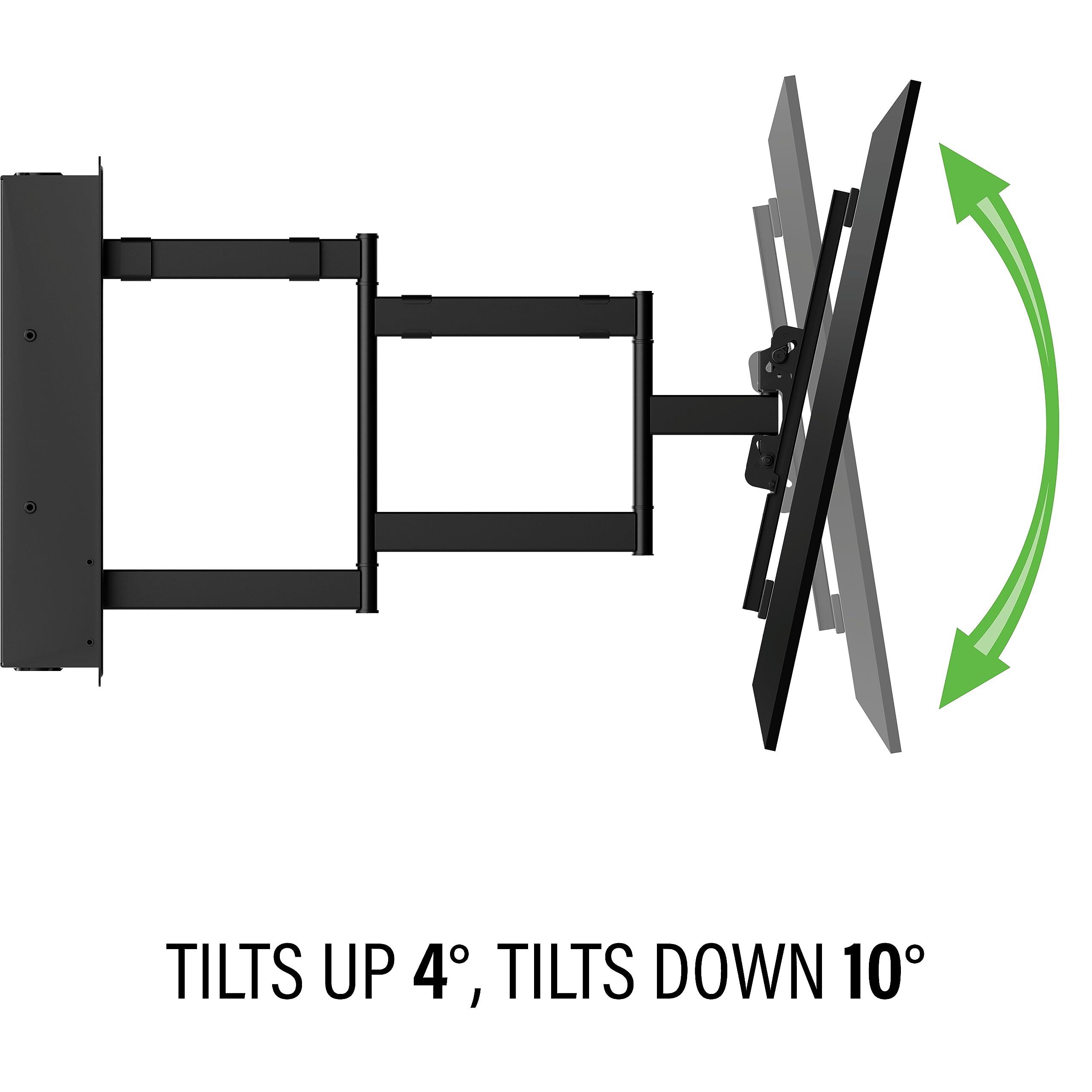 Sanus SANUS Recessed TV Wall Mount for 42"-85" Screens - Premium Full Motion TV Mount Tilts, Swivels & Extends for Optimal Views - Easy Install & Low Profile Design - VIWLF128-B2