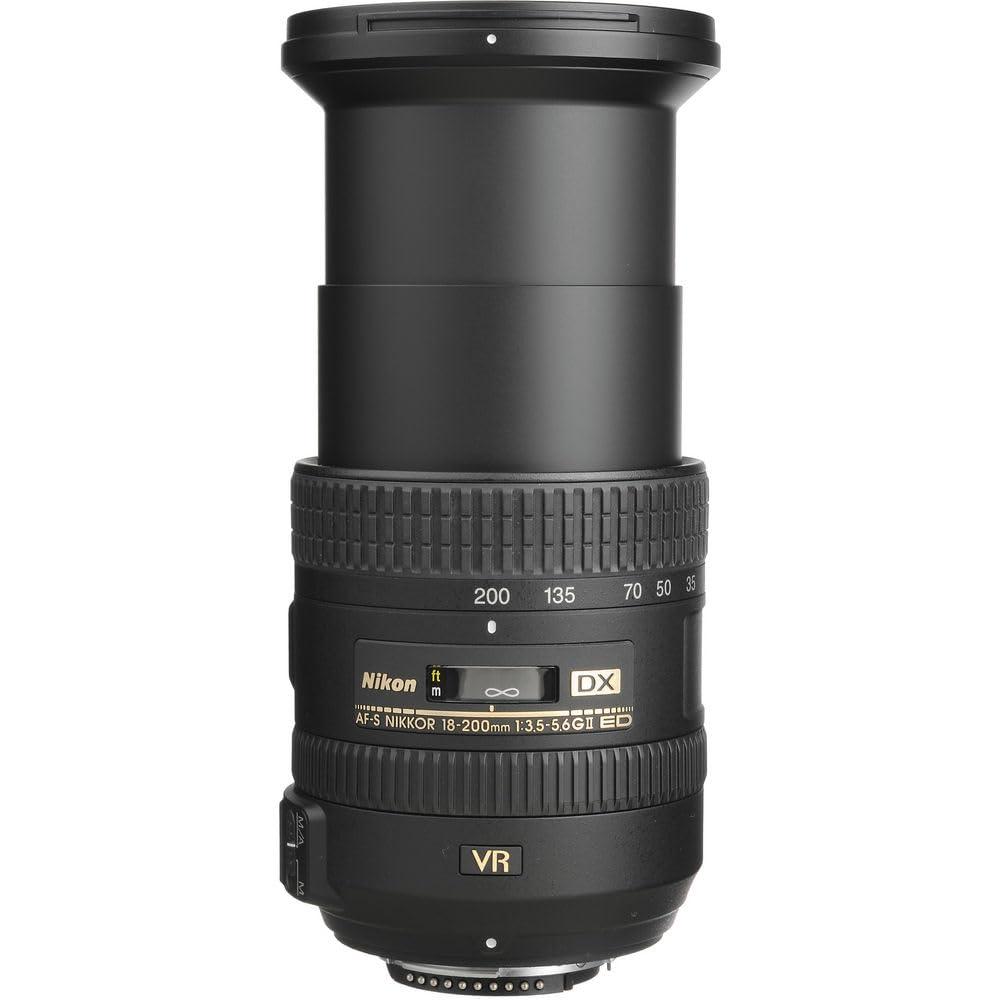 Nikon Nikon AF-S DX NIKKOR 18-200mm f/3.5-5.6G ED VR II Lens (2192) + Filter Kit + Cap Keeper + Cleaning Kit
