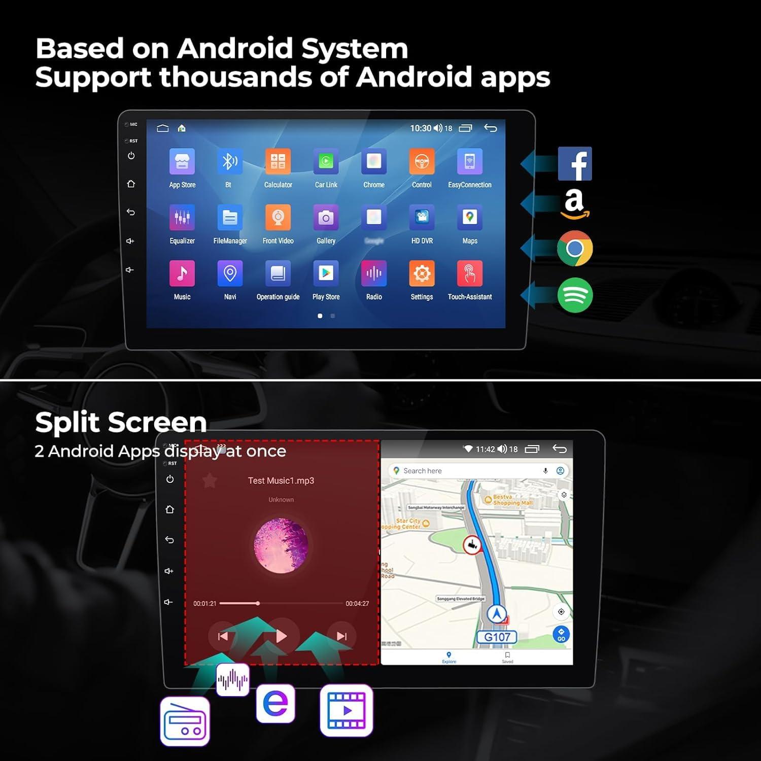 FELLOSTAR Radio Stereo for Ford S-MAX 2006-2015 Android 13 Head Unit 9 Inch Touch Screen Built in Carplay Andriod Auto IPS Bluetooth GPS Navigation (4-Core 2+32GB) FELLOSTAR