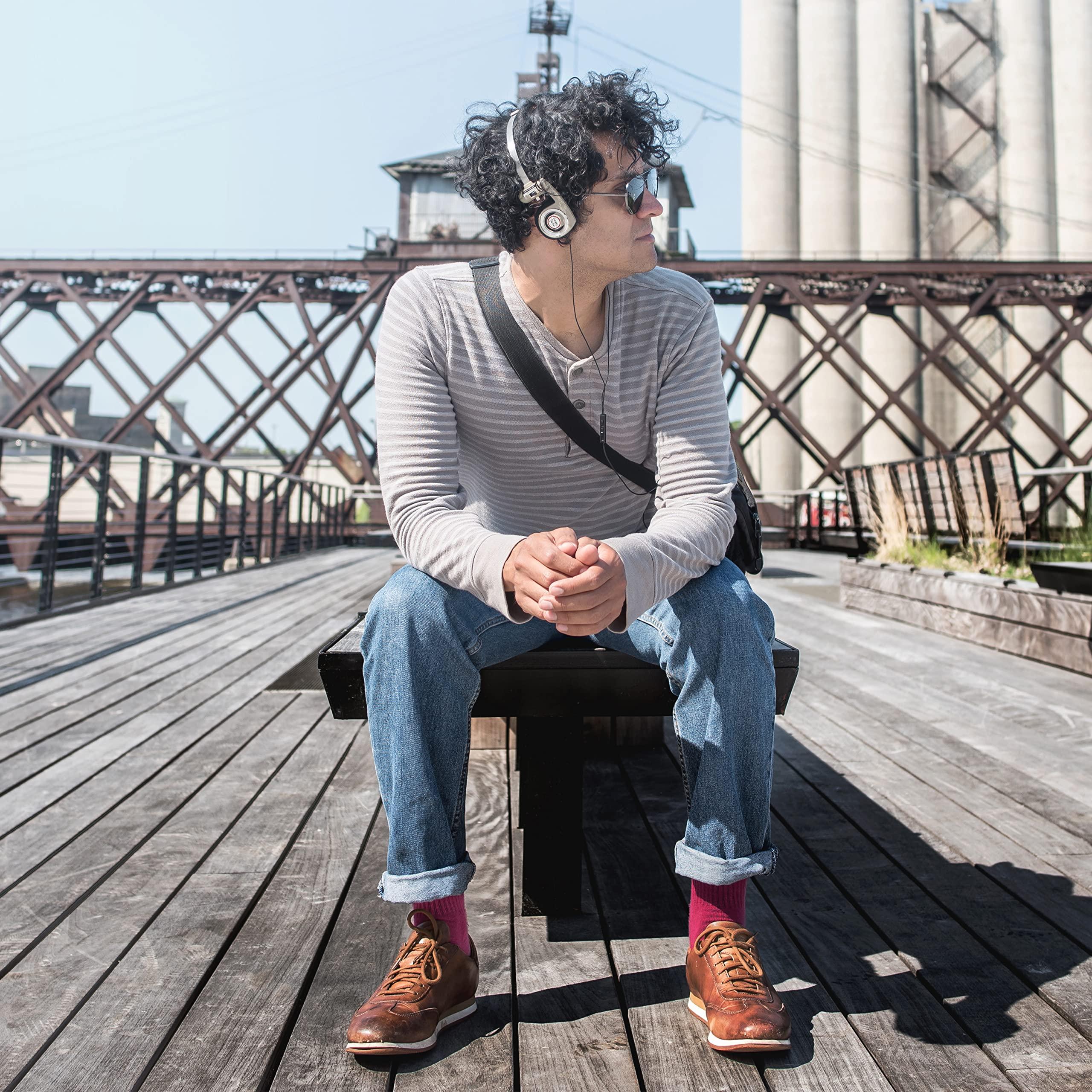 Koss Koss Porta Pro Limited Edition On-Ear Headphones, in-Line Microphone, Volume Control and Touch Remote Control, Retro Style, Includes Hard Carry Case, Wired with 3.5mm Plug, Rhythm Beige