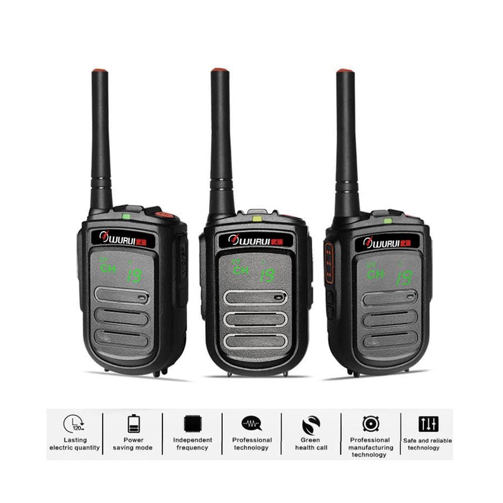 TXQ Wurui DP168 dmr walkie Talkie 2 Pack Mini Cheap Digital uhf Two Way Radio gmrs Long Range for Workplace Adults Skiing intercom Hospital Hotel Waterproof (2 PCS)