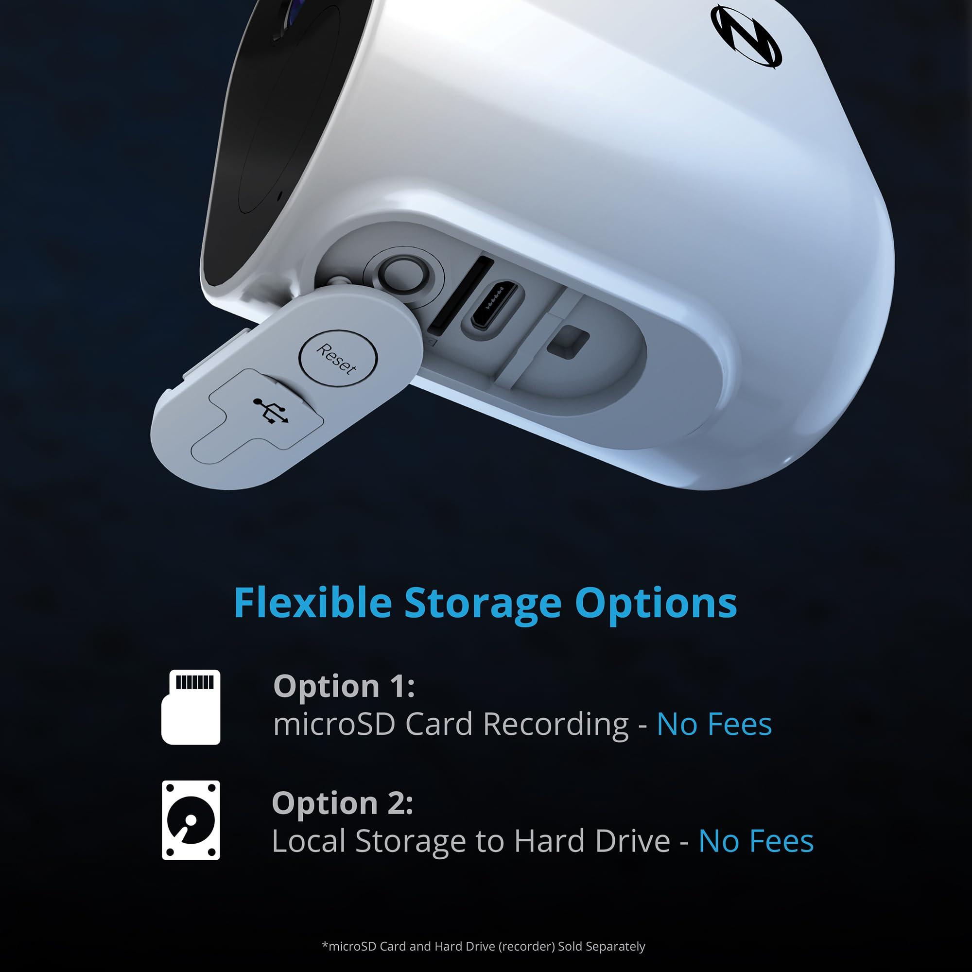 Night Owl Night Owl Wire Free 2K HD Indoor/Outdoor Deterrence Cameras with 2-Way Audio (2-Pack)