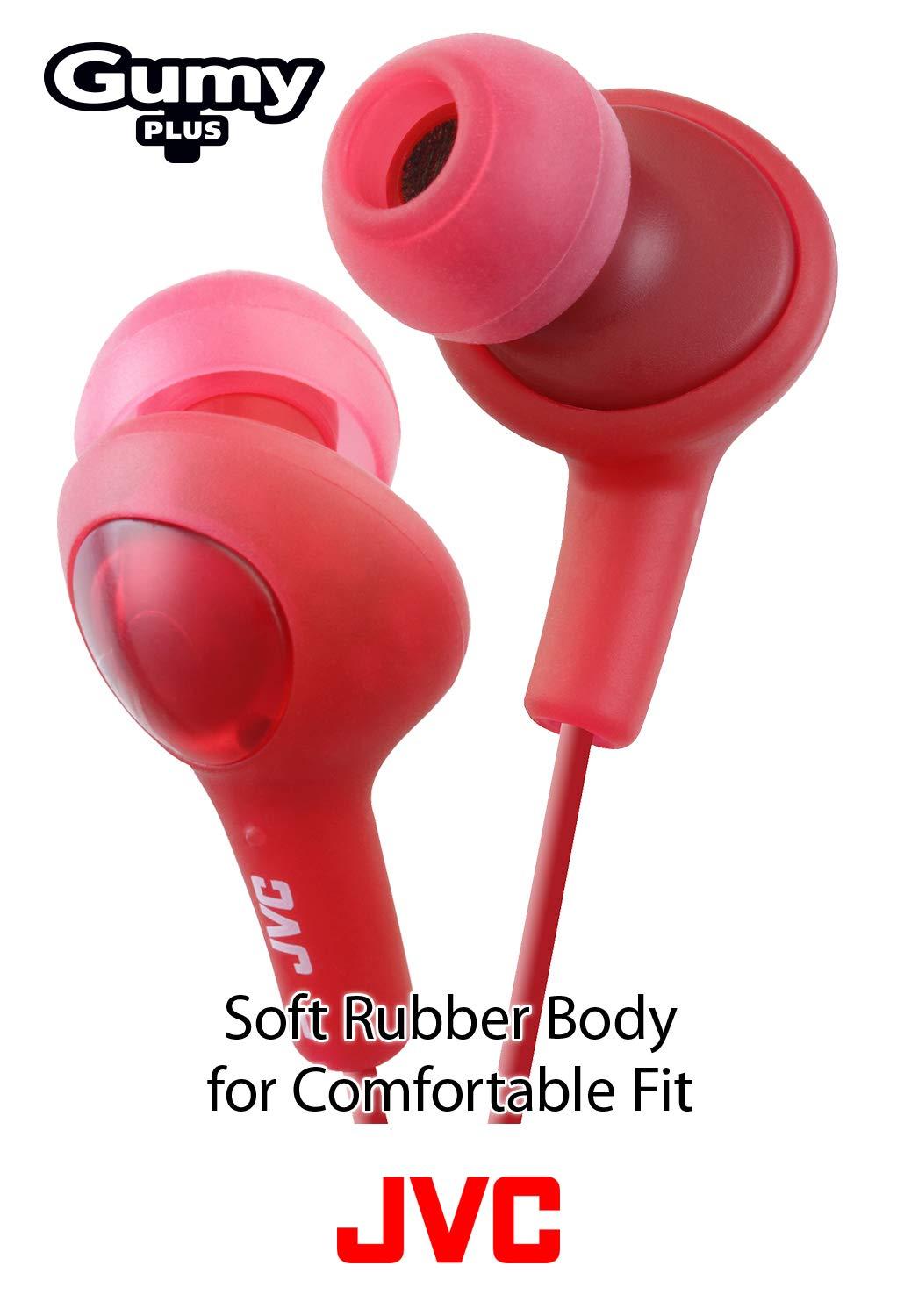 JVC JVC HAFX5W Gumy Plus Inner Ear Headphones (White)