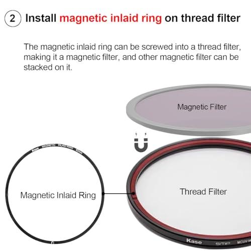Kase Kase 67mm Magnetic Inlaid Lens Filter Adapter Ring for Magnetic Filter/Magnetic Lens Cap