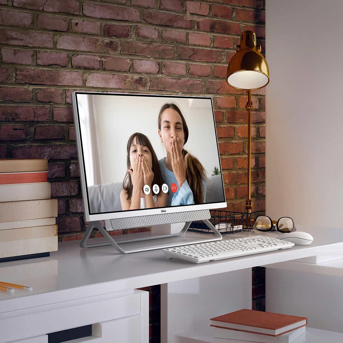 Dell Dell Inspiron 27 7000 2022 All-in-One Desktop 27-inch IPS Touchscreen 4-Core 11th Generation Intel i7-1165G7 NVIDIA GeForce MX330 Graphics 2GB GDDR540GB DDR4 1TB SSD WiFi 6 RJ45 LAN Win10 Pro Silver