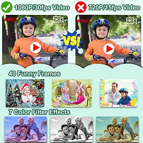 PROGRACE PROGRACE Waterproof Camera for Kids - Children Digital Video Camera Underwater Camera 1080P Toddler Sports Camera for Boys Birthday Camera Pool Toys Age 3 4 5 6 7 8 9 10 11 12