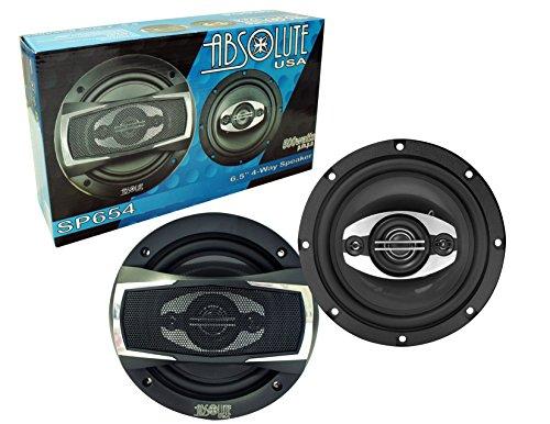 Absolute Absolute USA 4 X SP654 Series 6.5" 4 Way Car Speakers 500 Watts Max Power