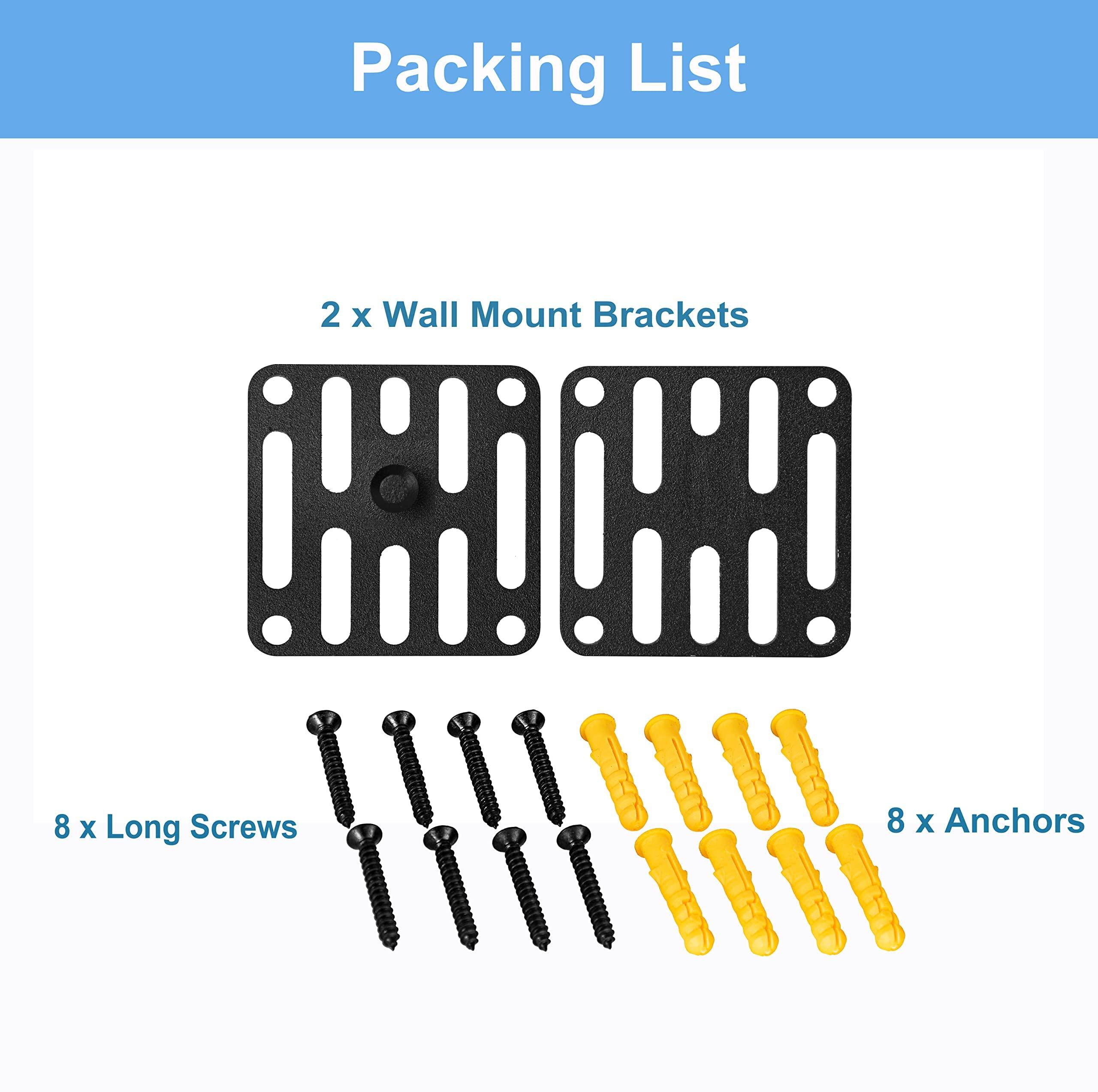 MONSIATUG MONSIATUG Wall Mount Brackets Sound Bar Mounting for Yamaha SR-C20A YAS-207 YAS-209 YAS-108 YAS-109 ATS-1080 Soundbar, for Sony SA-Z9R SA-RS3S Speaker, for Klipsch RP-500SA RP-140SA R-41SA Speakers