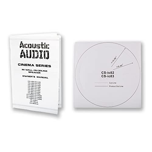 Acoustic Audio by Goldwood Acoustic Audio CS-IC83 In Ceiling 8" Home Theater 7 Speaker Set 3 Way 2450 Watt CS-IC83-7S