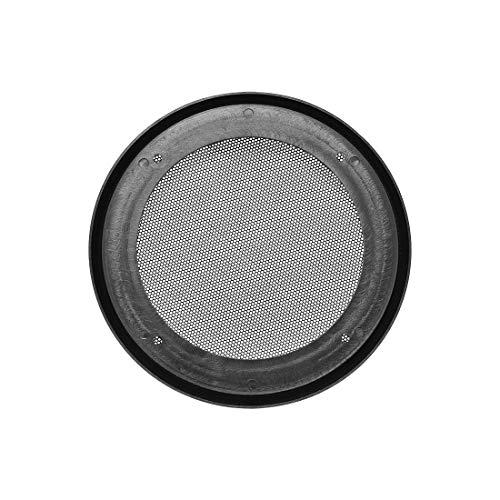 uxcell uxcell 2pcs 5" Speaker Grill Mesh Decorative Circle Woofer Guard Protector Cover Audio Parts Black