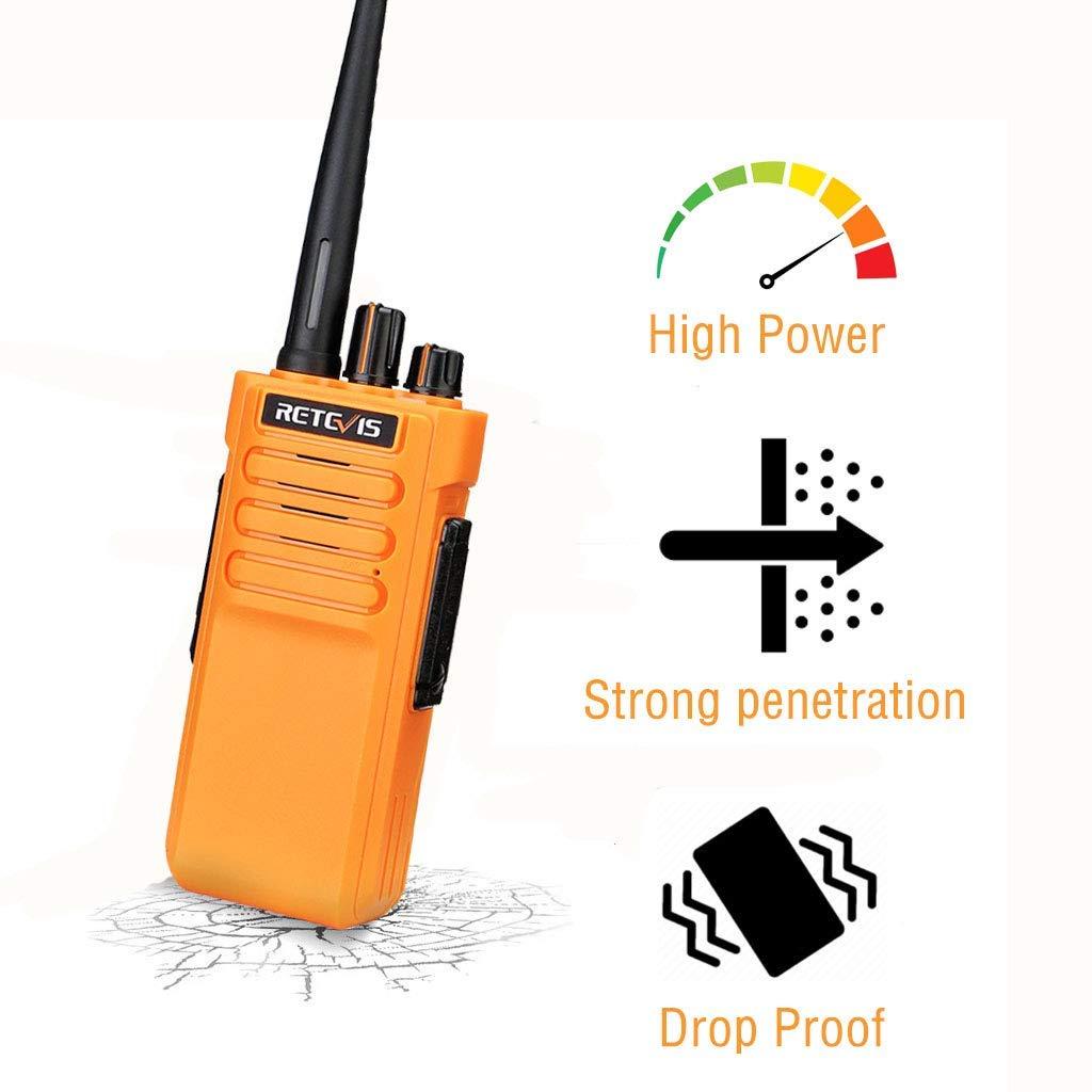Retevis Retevis RT29 2 Way Radios Long Range 6 Pack with Waterproof Mic, Heavy Duty Two Way Radios, Long Distance Walkie Talkies Adults,3200 mAh VOX Emergency Alarm for Warehouse Construction