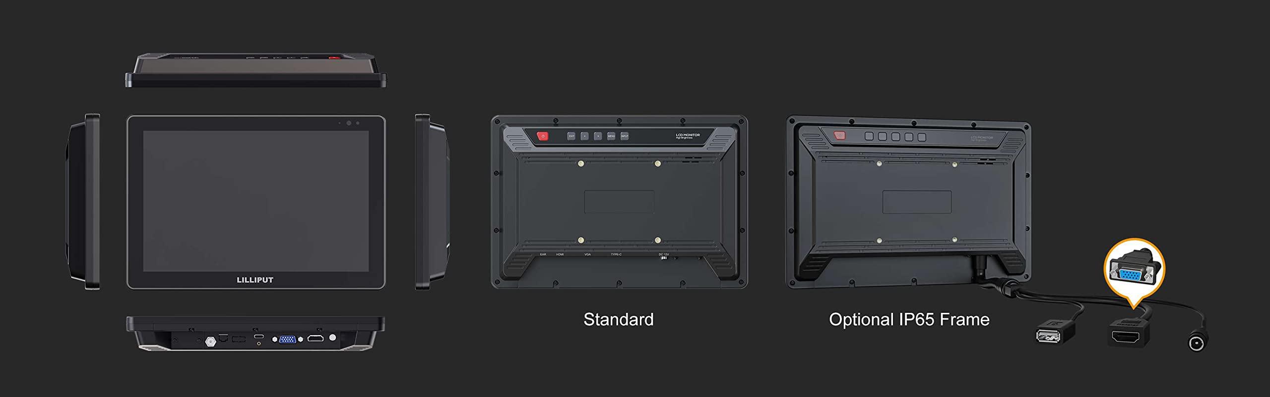 LILLIPUT LILLIPUT FA1019/C 10.1\" 1500 NITS high brightness FHD 1000:1 HDMI/VGA Supports 4K 30Hz with Flip image function for Teleprompter (FA1019/C -Standard version with HDMI and VGA -no IP rating)