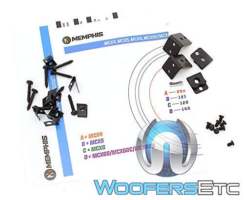 Kenwood Memphis MCX4 4" 30W RMS 2-Way MClass Series Coaxial Speakers