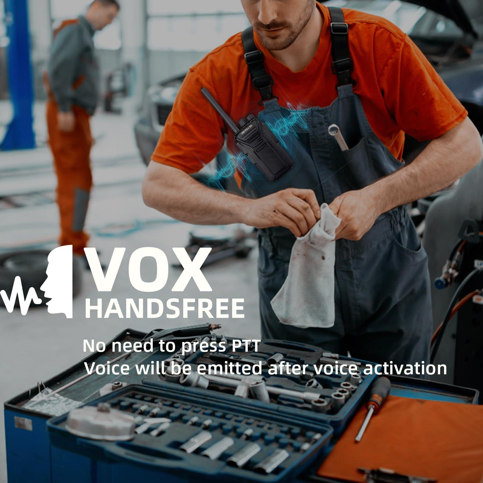 Retevis Retevis RT27 Walkie Talkies(6 Pack) Bundle with Six Way Charger(2 Pack), Heavy Duty Two Way Radios for Adults, VOX Hands Free, Local Alarm, Rugged 2 Way Radio with Six-Way Charger