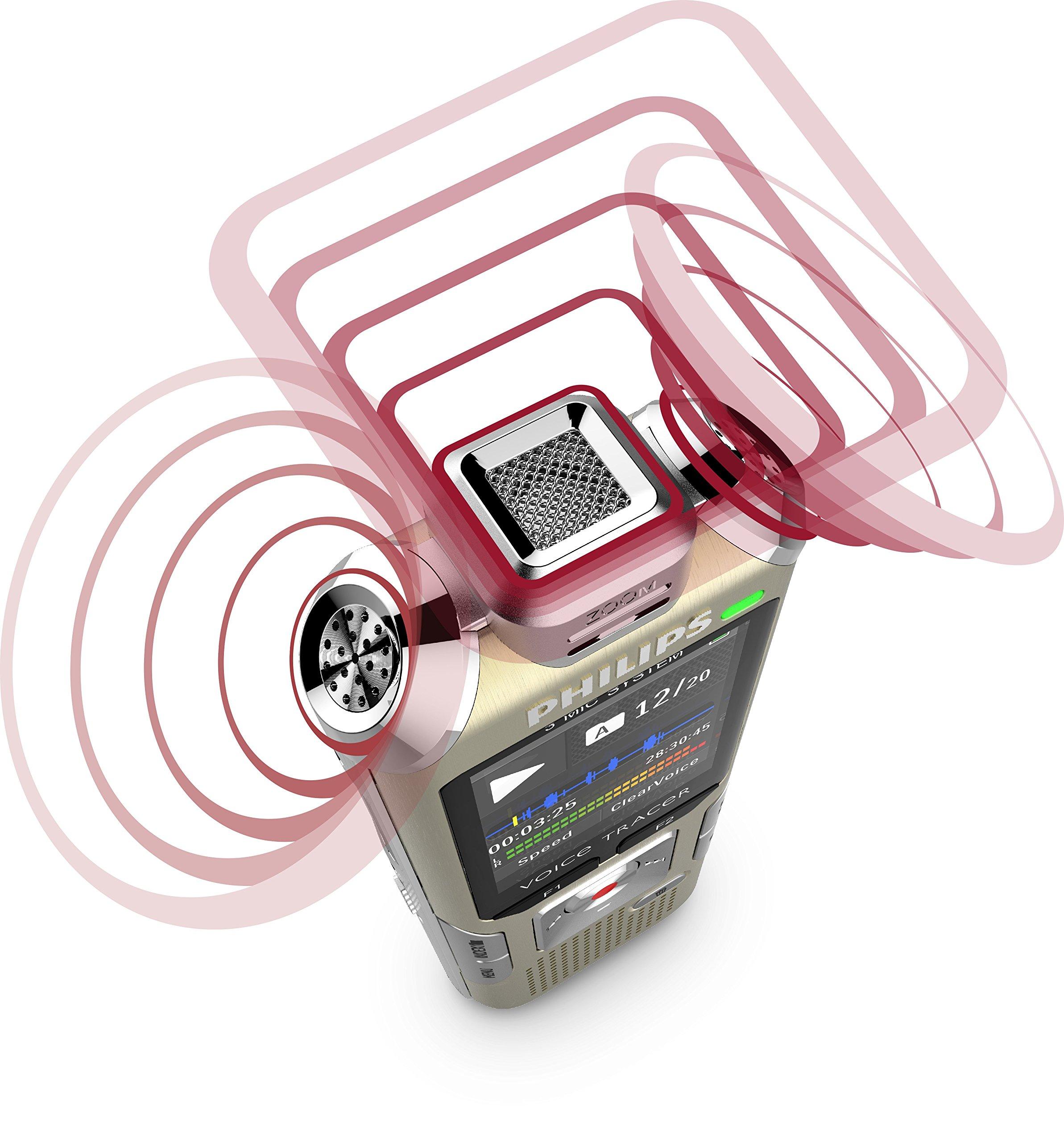 PHILIPS Philips Voice Tracer DCT6500 with 3 Mic High Fidelity Music Recording Including Wireless Remote