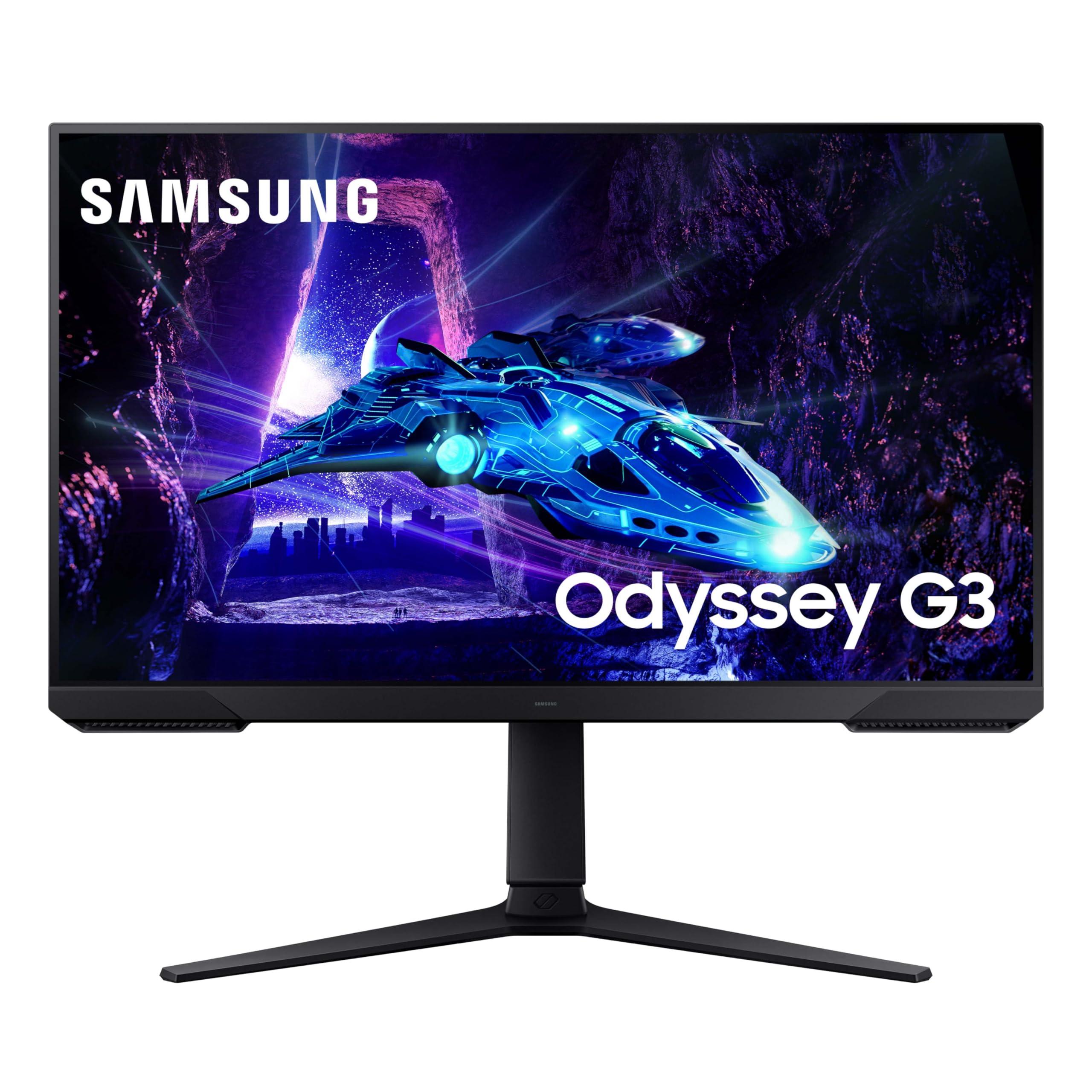 SAMSUNG SAMSUNG 32-Inch Odyssey G3 (G30D) Series FHD Gaming Monitor, 1ms, 180Hz, AMD FreeSync, Adjustable Stand, Black Equalizer, Virtual Aim Point, Eye Saver Mode, Flicker-Free, LS32DG302ENXZA, 2024