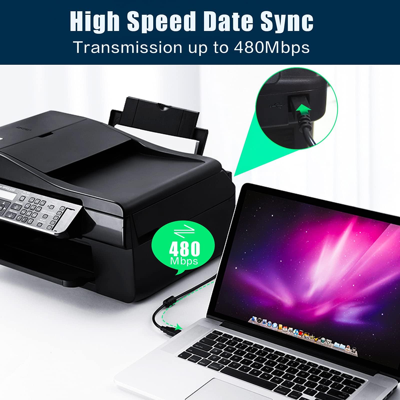 Inovat Inovat Replacement 10FT USB A Male to B Male Cable Cord Data Transfer Host Cable Cord for Yamaha P115 P-115 88-Key Digital Piano