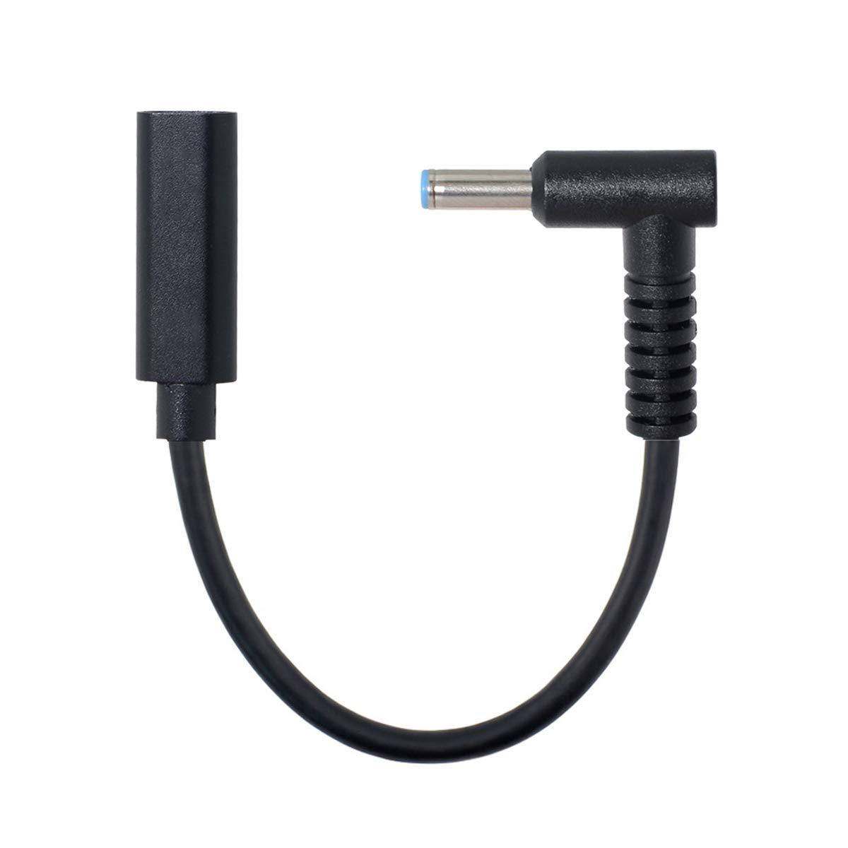 cablecc cablecc Type C USB-C Female Input to DC 4.5x3.0mm Power PD Charge Cable fit for HP Laptop 18-20V
