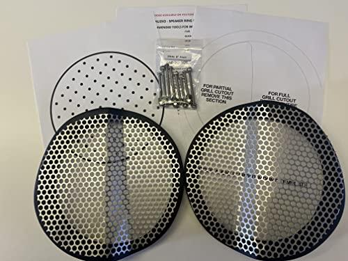 SPL Bagger Audio SPL Bagger Audio Harley Saddlebag 8" Front Speaker Adapter Mounting Rings & Install Kit 2014-2022