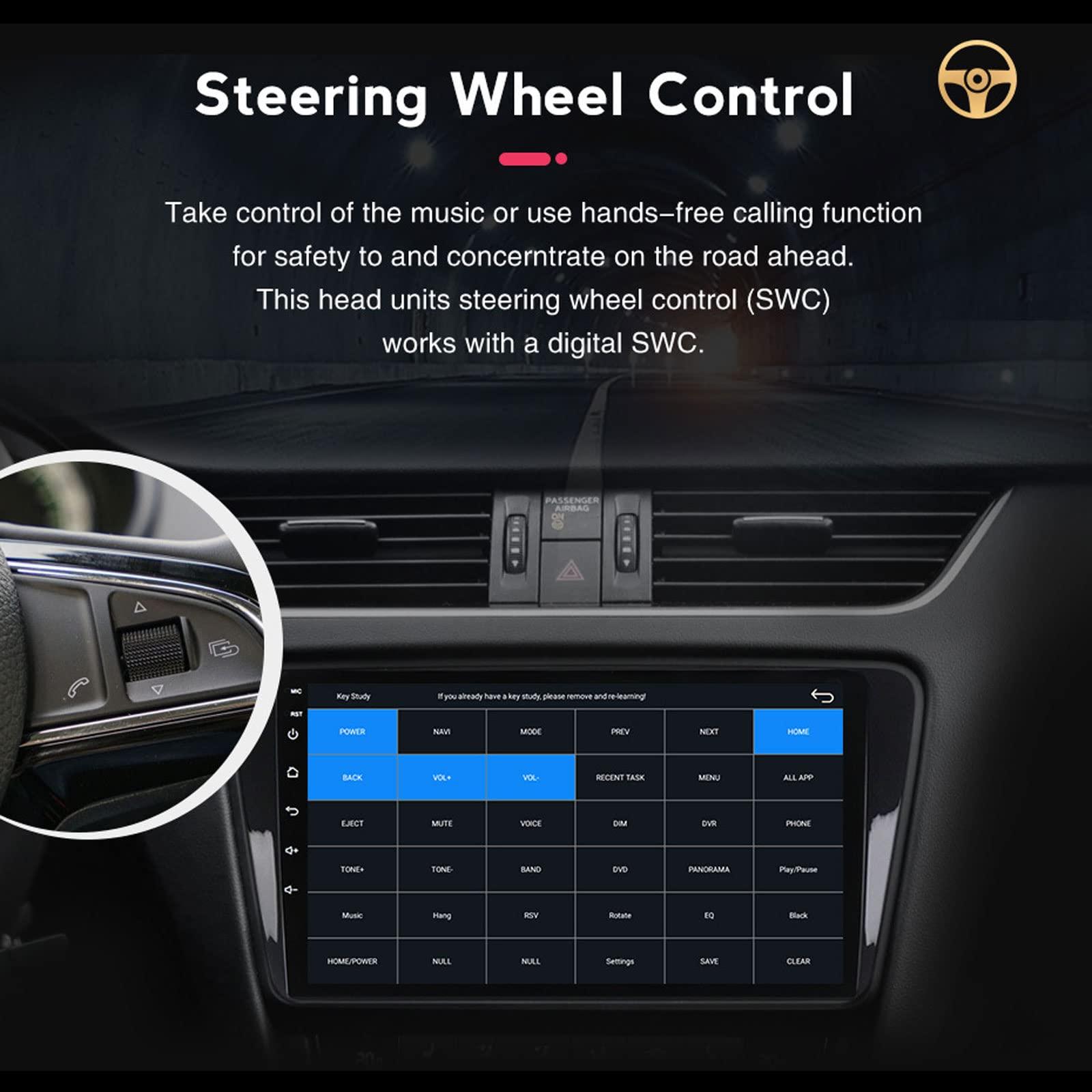 WDXSFR WDXSFR Android 9.0 Car Stereo MP5 Player Head Unit 8 Inch Touchscreen with Backup Camera Car Radio, for Seat Leon 2005-2012, Support GPS/SWC/Bluetooth/Mirror Link/USB/WiFi/DAB+,M150 2g+32g