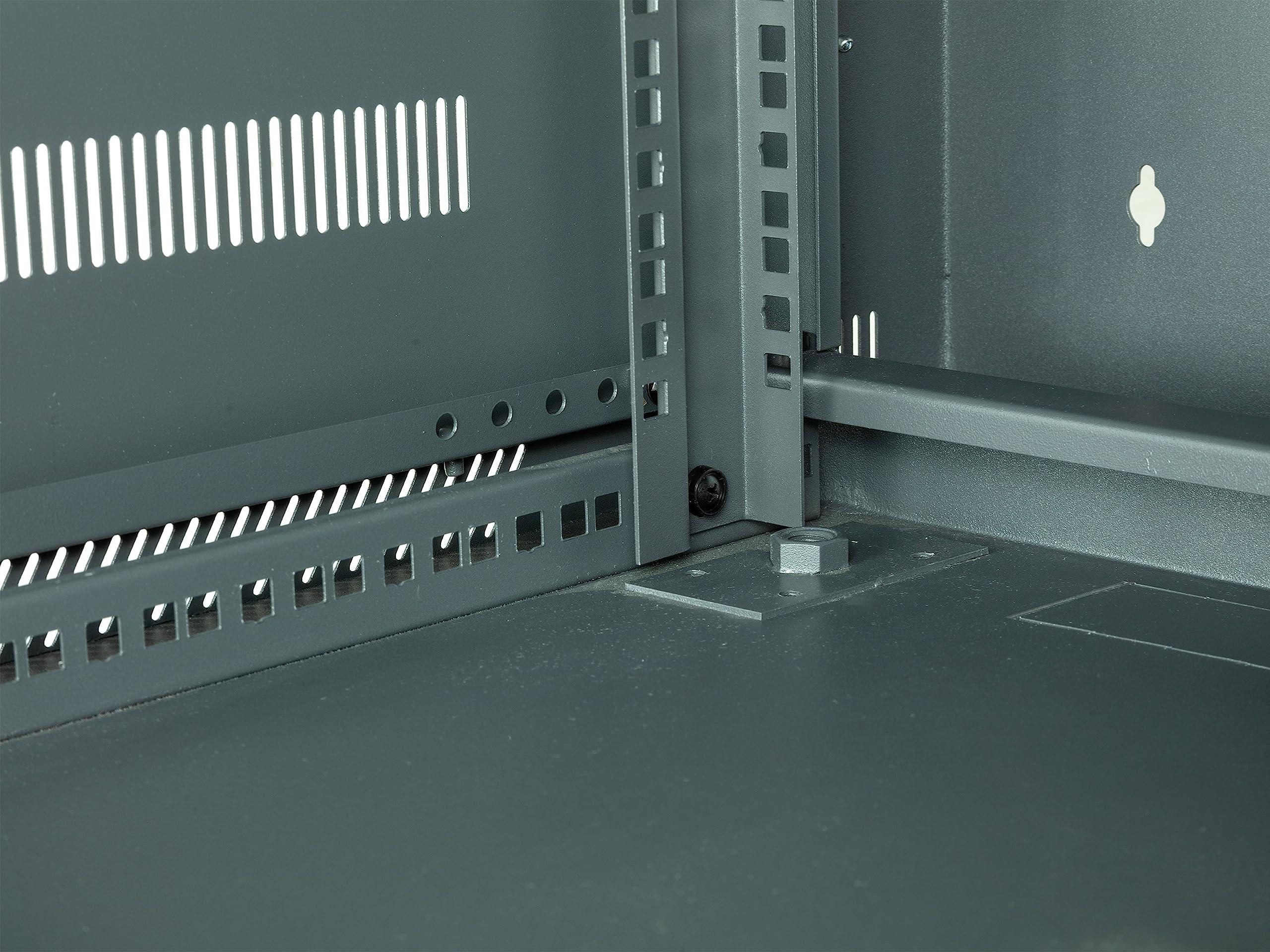 Networx Networx 12U Swing Out Wall Mount Server Cabinet - 24 Inch Depth, Acrylic Door, Flat Packed