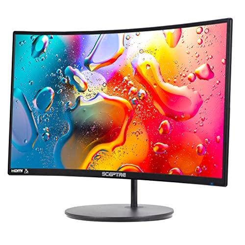 Sceptre Sceptre Curved 24-inch Gaming Monitor 1080p R1500 98% sRGB HDMI x2 VGA Build-in Speakers, VESA Wall Mount Machine Black (C248W-1920RN Series)