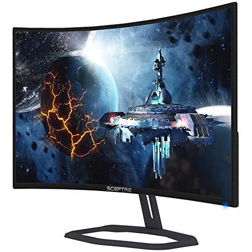 Sceptre Sceptre Curved 32" FHD 1080p Gaming Monitor Up to 240Hz 1ms 99% sRGB AMD FreeSync Premium Build-in Speakers, HDMI x3 Displayport Machine Black (C325B-FWD240)