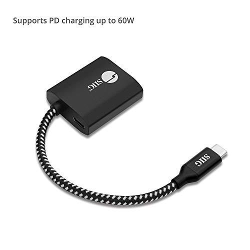 SIIG SIIG USB C to HDMI Adapter 4K for Mac OS, Type-C to HDMI Adapter [Thunderbolt 3], Compatible with MacBook Pro 2019/2018/2017, MacBook Air, Galaxy, Pixelbook and More with 60W PD (CB-TC0811-S1)