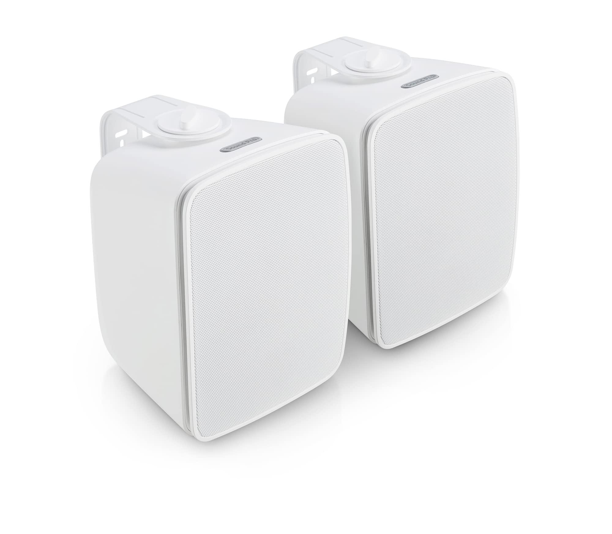SOUND PRO SOUND PRO SPS-1000-WH Dual Bluetooth Indoor & Outdoor Loudspeaker Pair, White