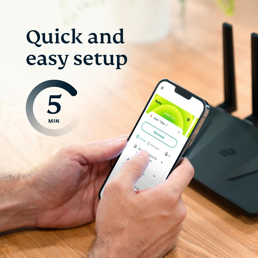 ExpressVPN ExpressVPN Aircove | Wi-Fi 6 VPN Router for Home | Protect Unlimited Devices | Free 30-Day ExpressVPN Trial | International Version