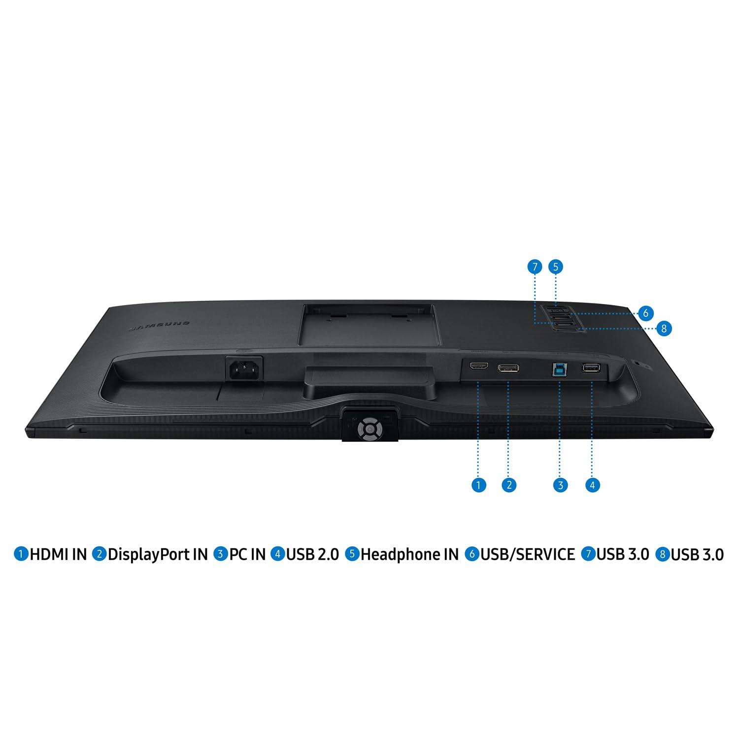 SAMSUNG SAMSUNG S60A 32-inch 1440P 2K QHD Ultra-Thin Bezel IPS LCD Viewfinity Monitor, 2-Pack Bundle with FreeSync, DisplayPort, HDMI, USB Hub (S32A600NAN)