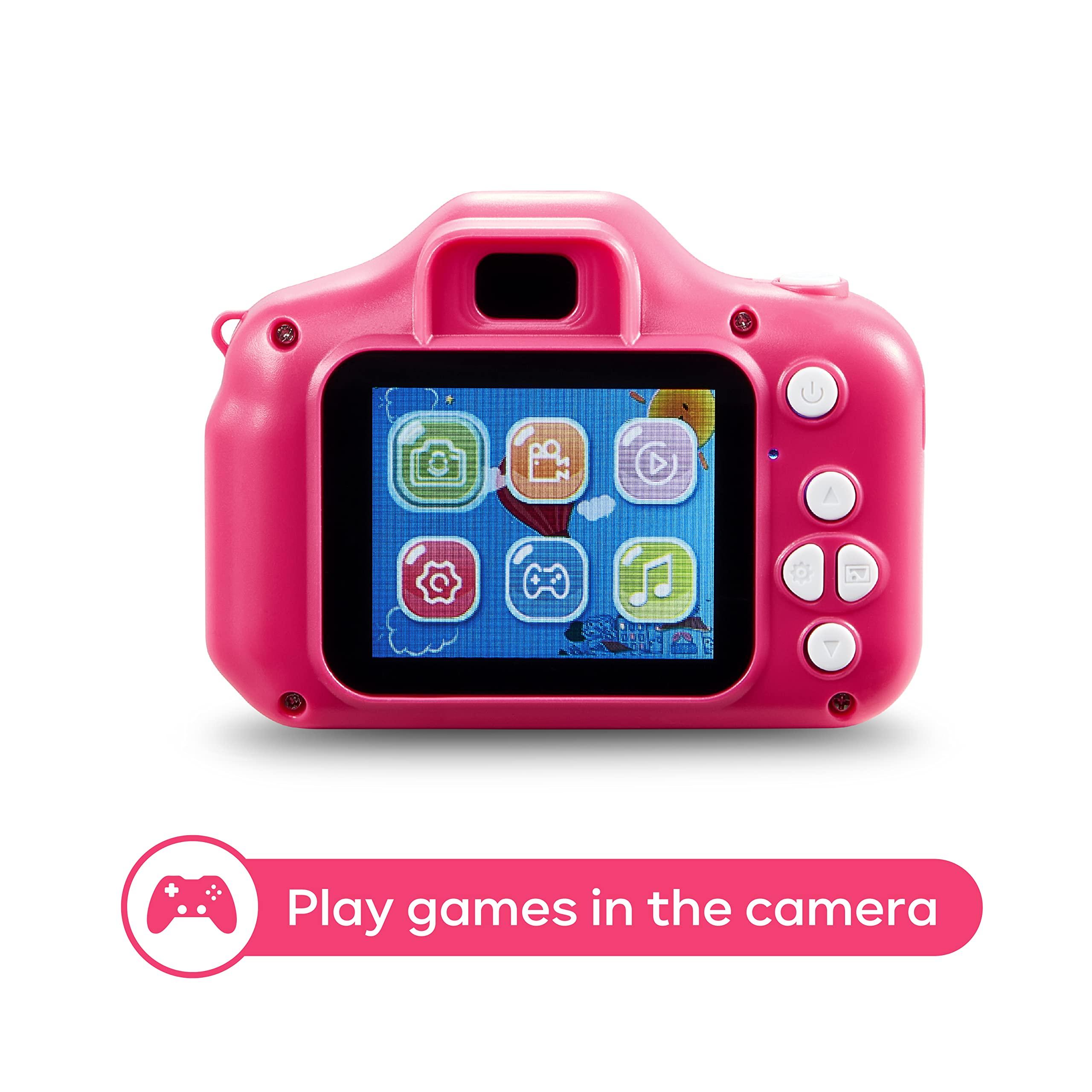 Vivitar Vivitar Kidzcam Camera - Christmas, Birthday Gifts for Boys and Girls, 12 MP HD Camera and Digital Video Recording, Kids Digital Camera Toys for Kids 5 and Up Pink
