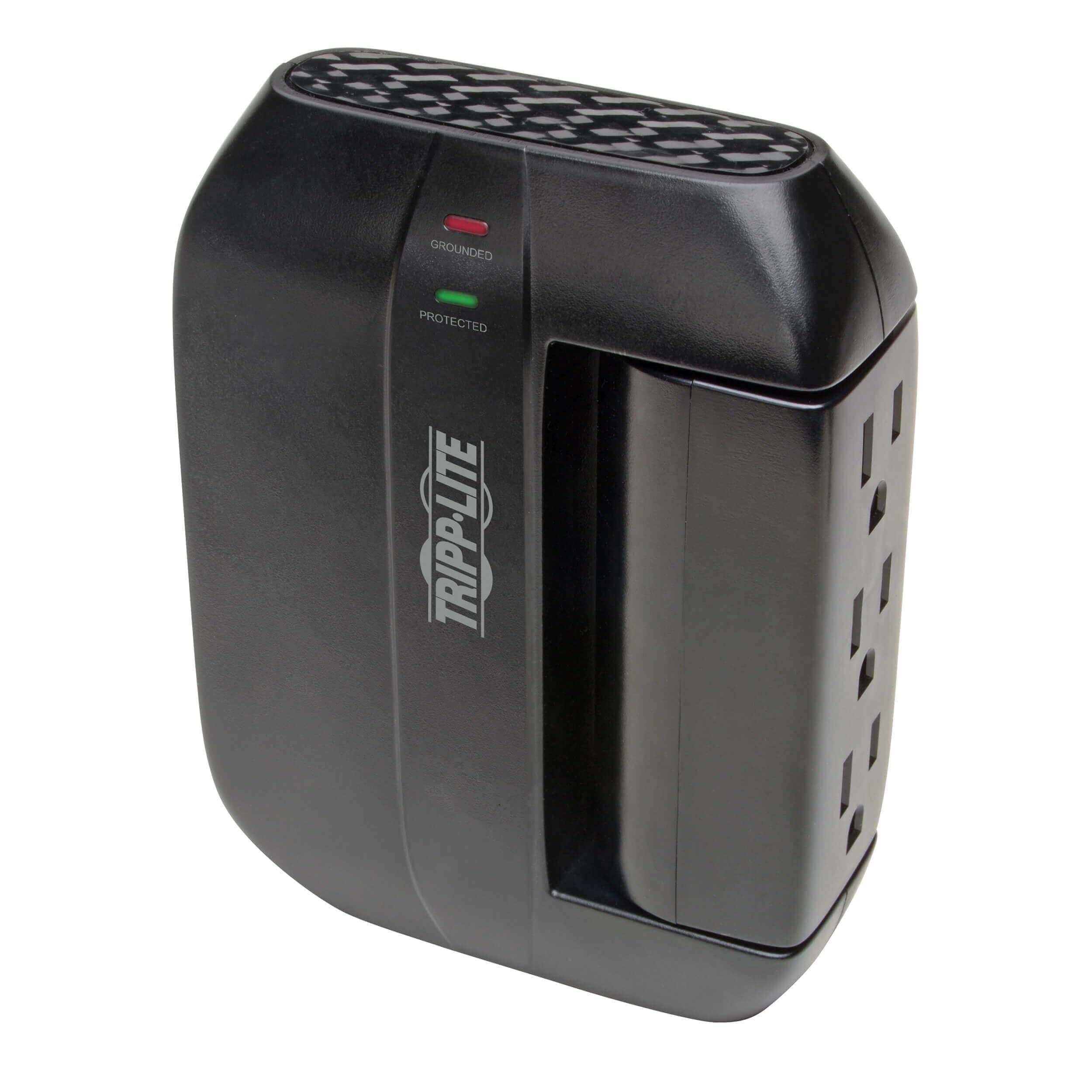 Tripp Lite Tripp Lite SWIVEL6 6 Outlet Surge Protector Power Strip, 3 Rotatable Outlets, Black, Lifetime Limited Warranty & Dollar 20,000 Insurance, 120 Volts