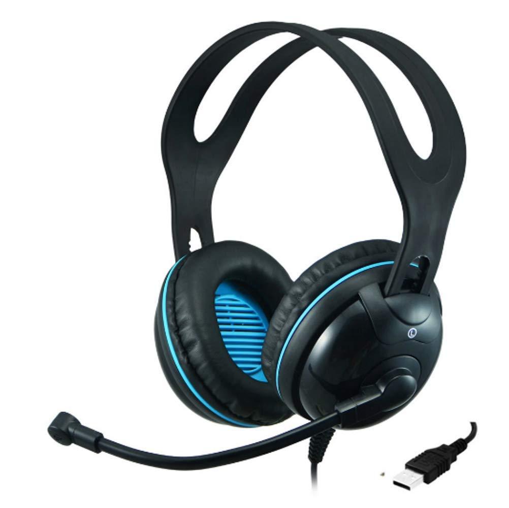 Andrea Andrea EDU-455 USB Over-Ear (Circumaural) Stereo Headset, Black, Large Cup, Adjustable Headband, C1-1027600-1