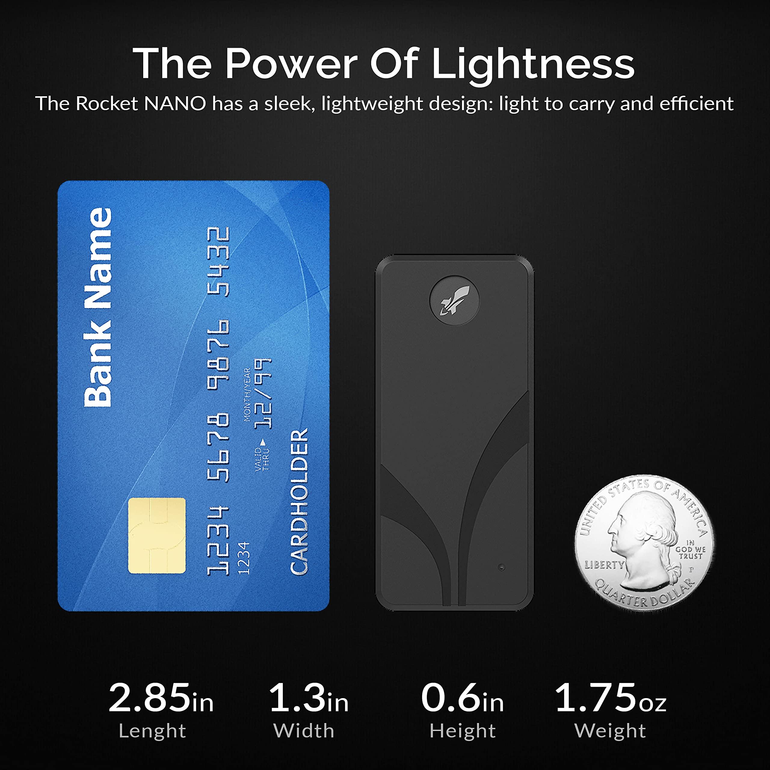 SABRENT SABRENT 2TB External Aluminum SSD, Rocket Nano V2, USB 3.2 Gen 2x2, 1500 MB/s Transfer Speeds [SB-2TB-NAV2]