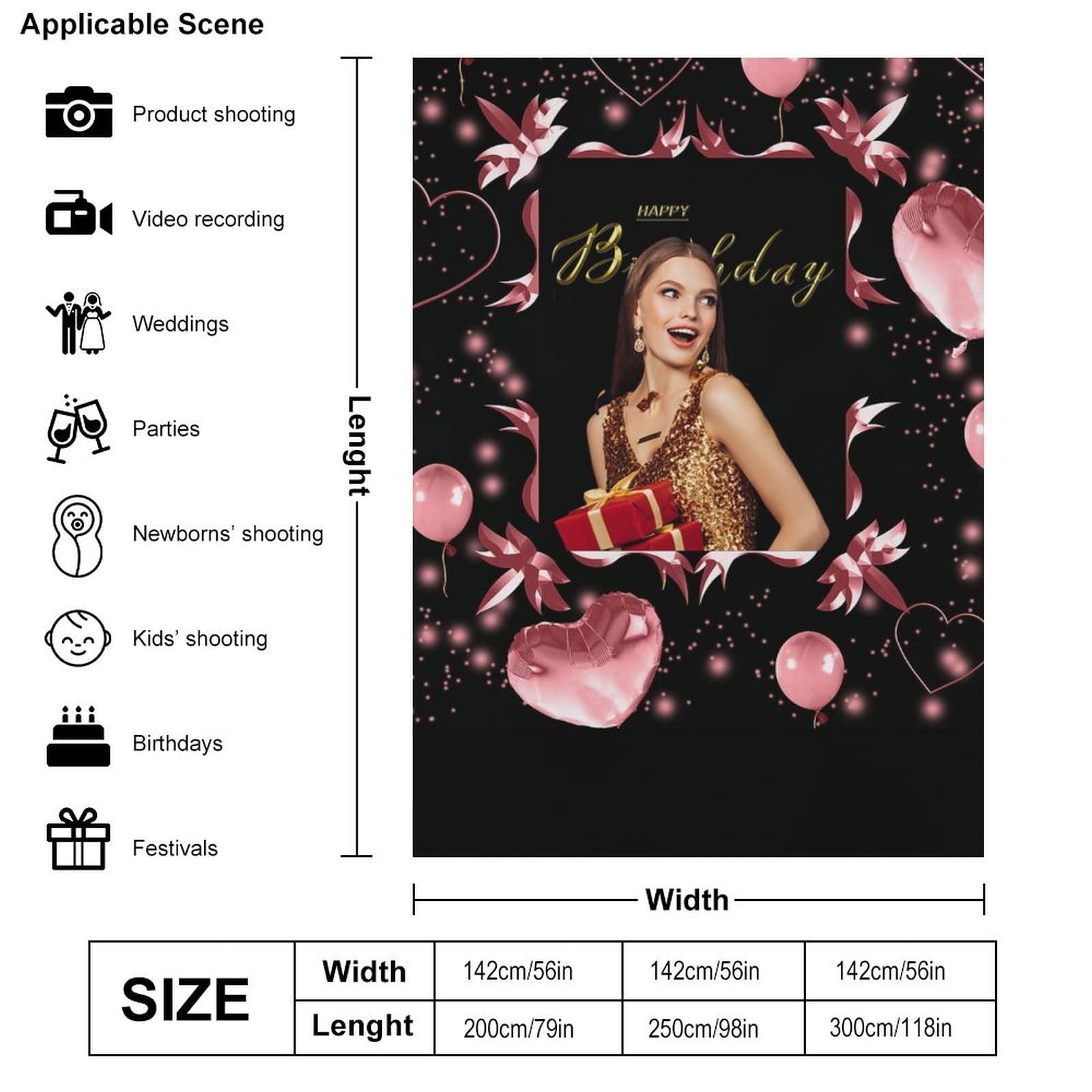 GBVllexuii Custom Photography Cloth Personalized Backdrops Background Picture Logo Text Customized Background Photoshoot Portrait Studio Props 56"98"