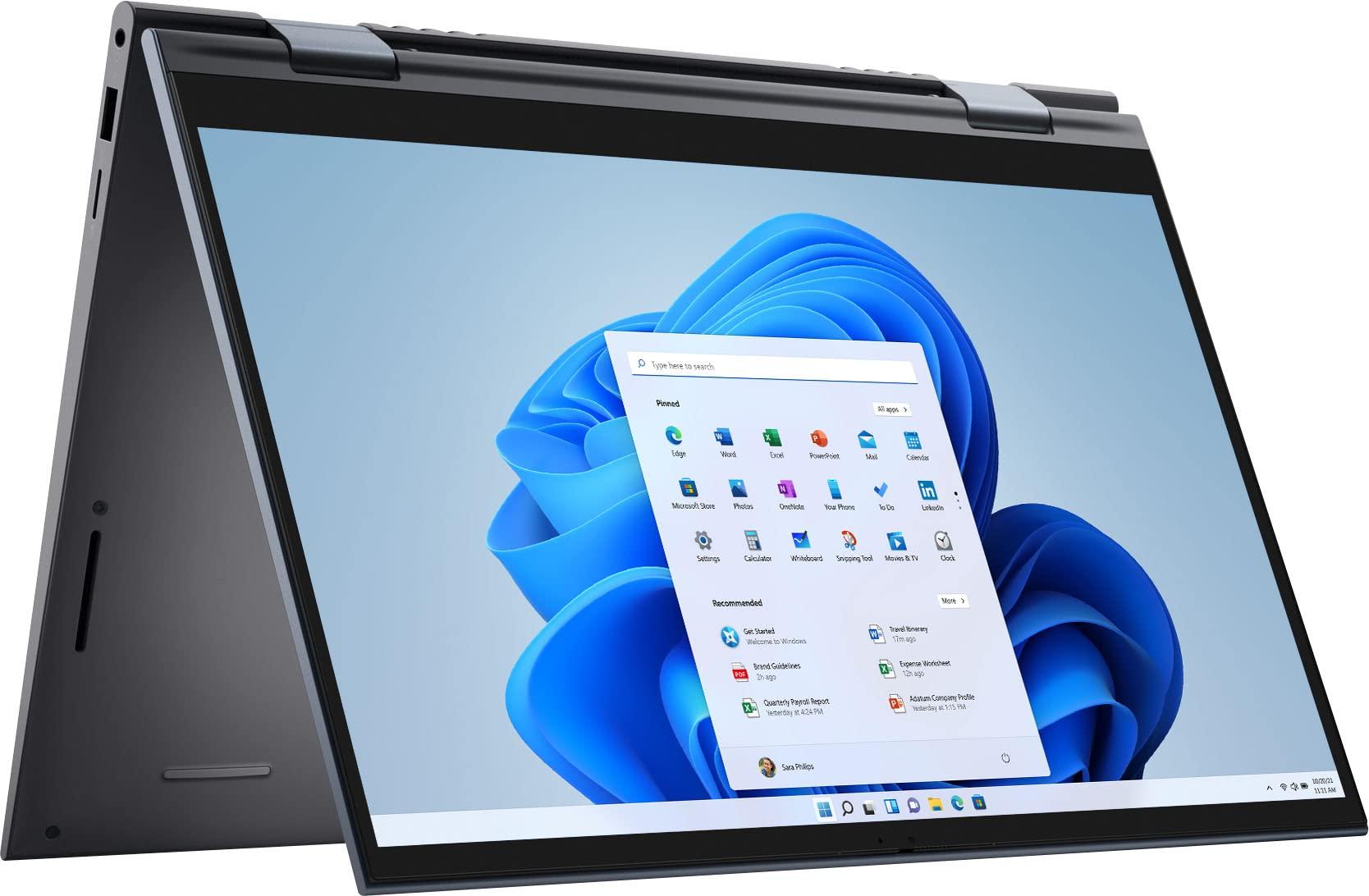 Dell Dell Inspiron 7000 Home & Business 2-in-1 Laptop (AMD Ryzen 7 5700U 8-Core, 64GB RAM, 2TB PCIe SSD, AMD Radeon, 14.0" 60Hz Touch Full HD (1920x1080), Fingerprint, WiFi, Win 11 Pro) (Renewed)