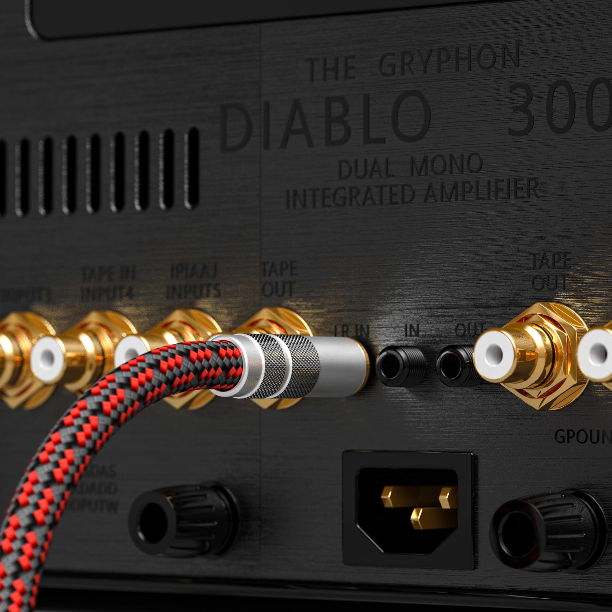 Primeda Primeda 3.5mm Aux Cord 9.8ft/3m,Audiophile Stereo Audio Cable Braided Gold-Plated Unbreakable for Laptop Tablets,Headphones, Smartphones,Cars,MP3 Players