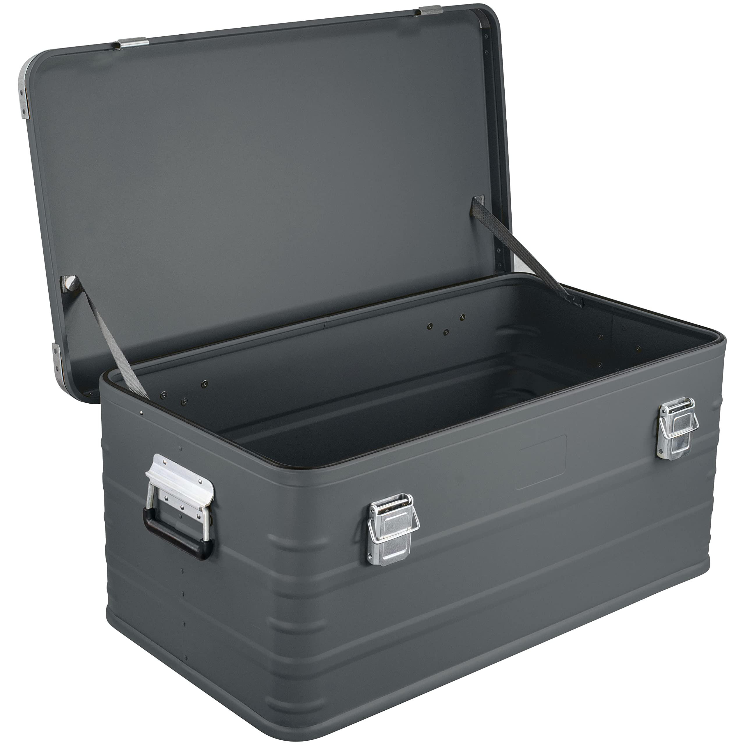 Eylar Eylar Crossover Aluminum Overland Storage, Trunk, Metal Cargo Case, Storage Box (95L Large, Gray)