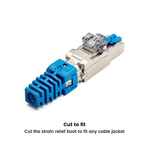 TRUE CABLE trueCABLE Cat6A Toolless Field Termination Plug, Shielded (STP), PoE++ (4PPoE), TAA Compliant, ANSI/TIA & ISO/IEC Certified, CE Listed, Modular RJ45 Male Connector, 12 Pack