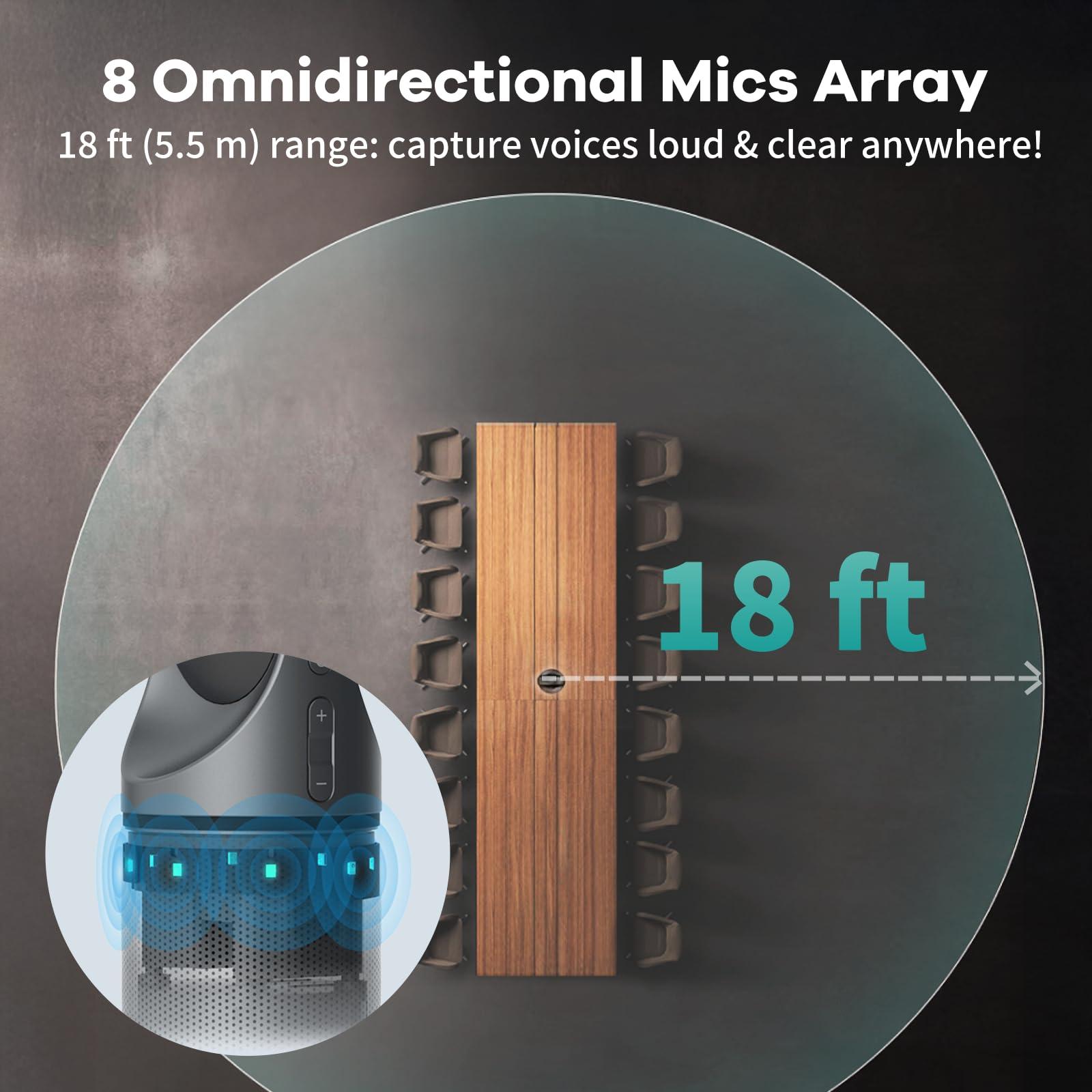 KanDao KanDao Meeting Pro - 360 Video Conference Camera, 4-in-One AI Smart Tracking Video Conferencing System, Works on Microsoft Teams, Zoom, Google Meet, Skype etc, Hybrid Meeting Room Zooming Camera