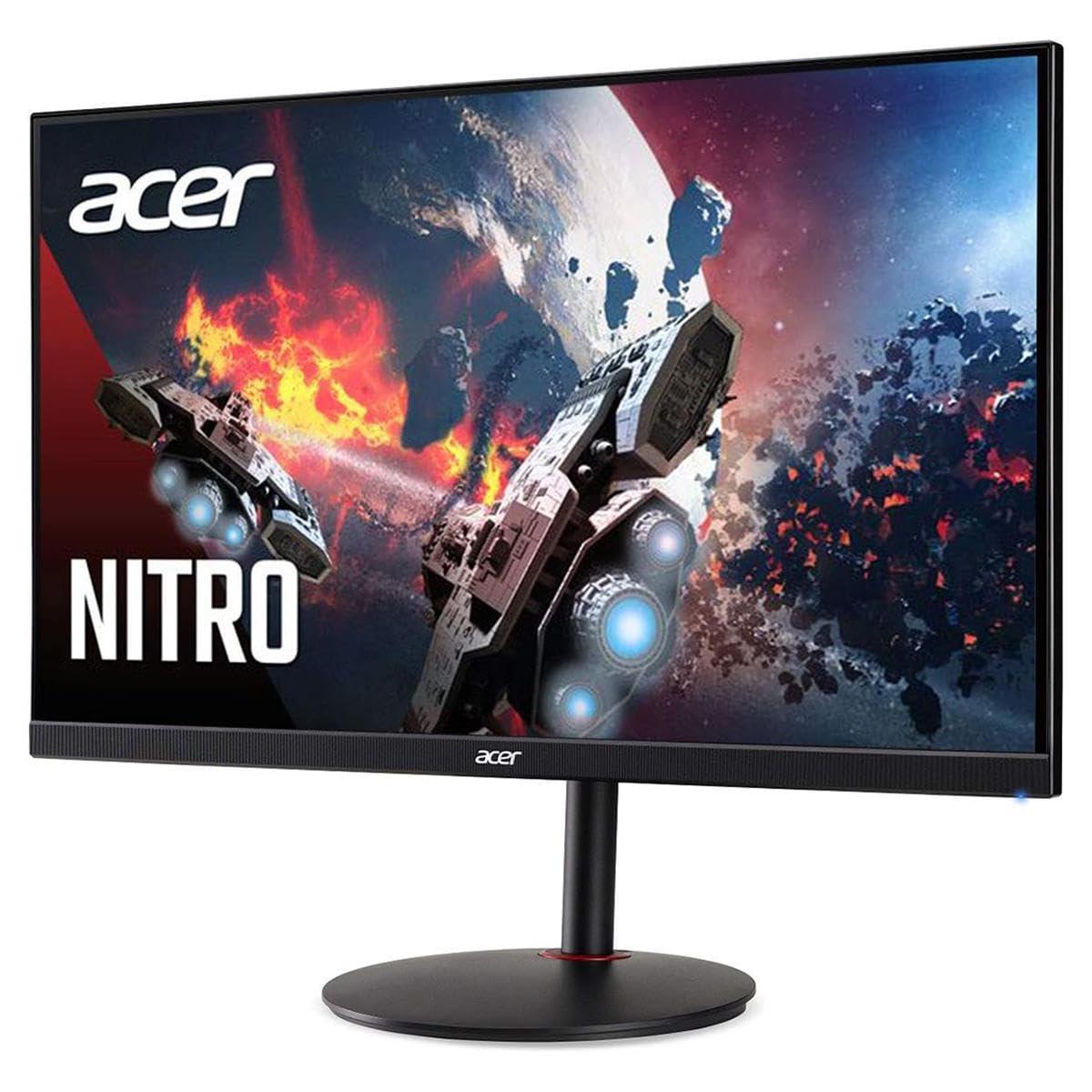 acer Acer Nitro XV272U Vbmiiprx 27" Zero-Frame WQHD 2560 x 1440 Gaming Monitor | AMD FreeSync Premium Agile-Splendor IPS Overclock to 170Hz Up 0.5ms 95% DCI-P3 1 Display Port & 2 HDMI 2.0