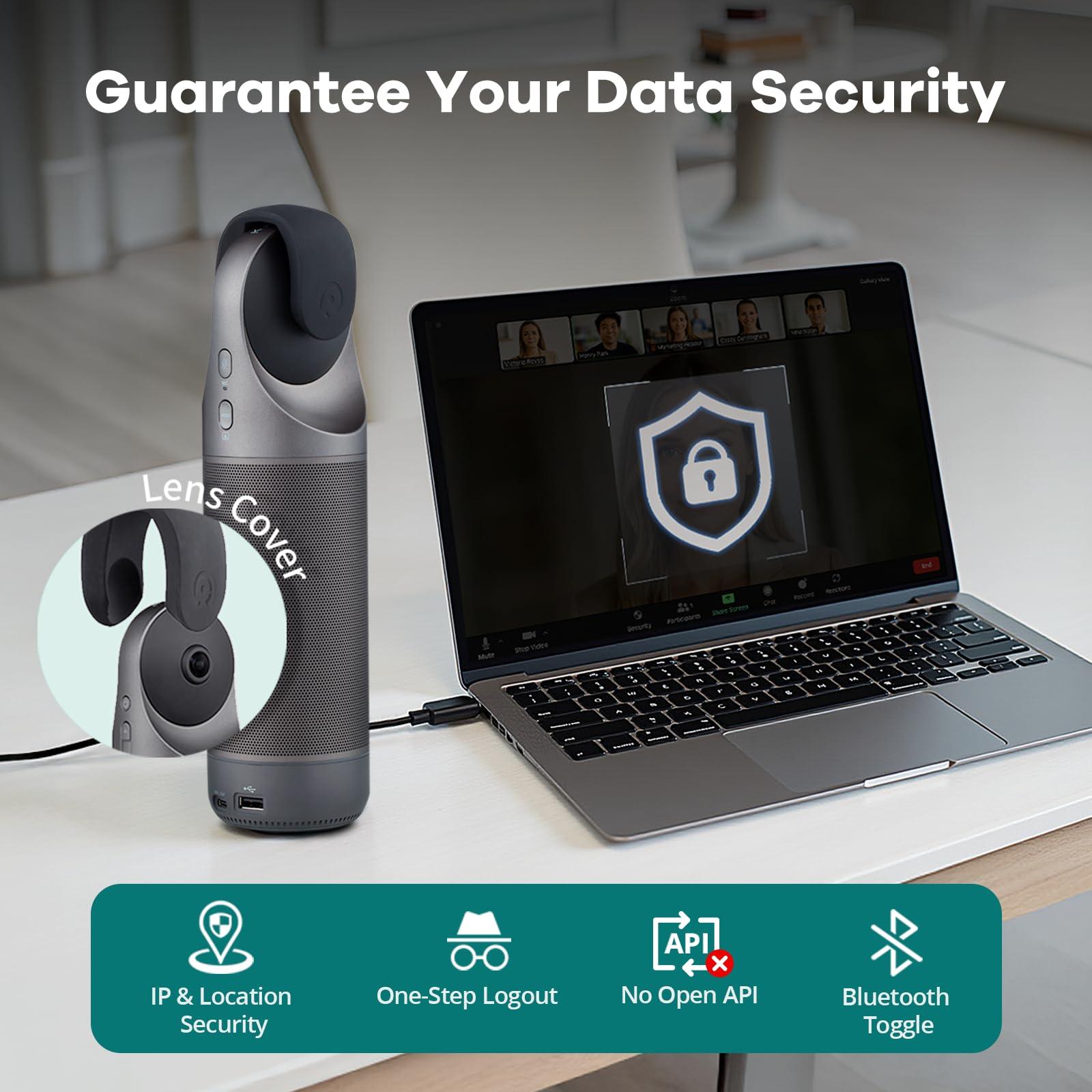 KanDao KanDao Meeting Pro - 360 Video Conference Camera, 4-in-One AI Smart Tracking Video Conferencing System, Works on Microsoft Teams, Zoom, Google Meet, Skype etc, Hybrid Meeting Room Zooming Camera