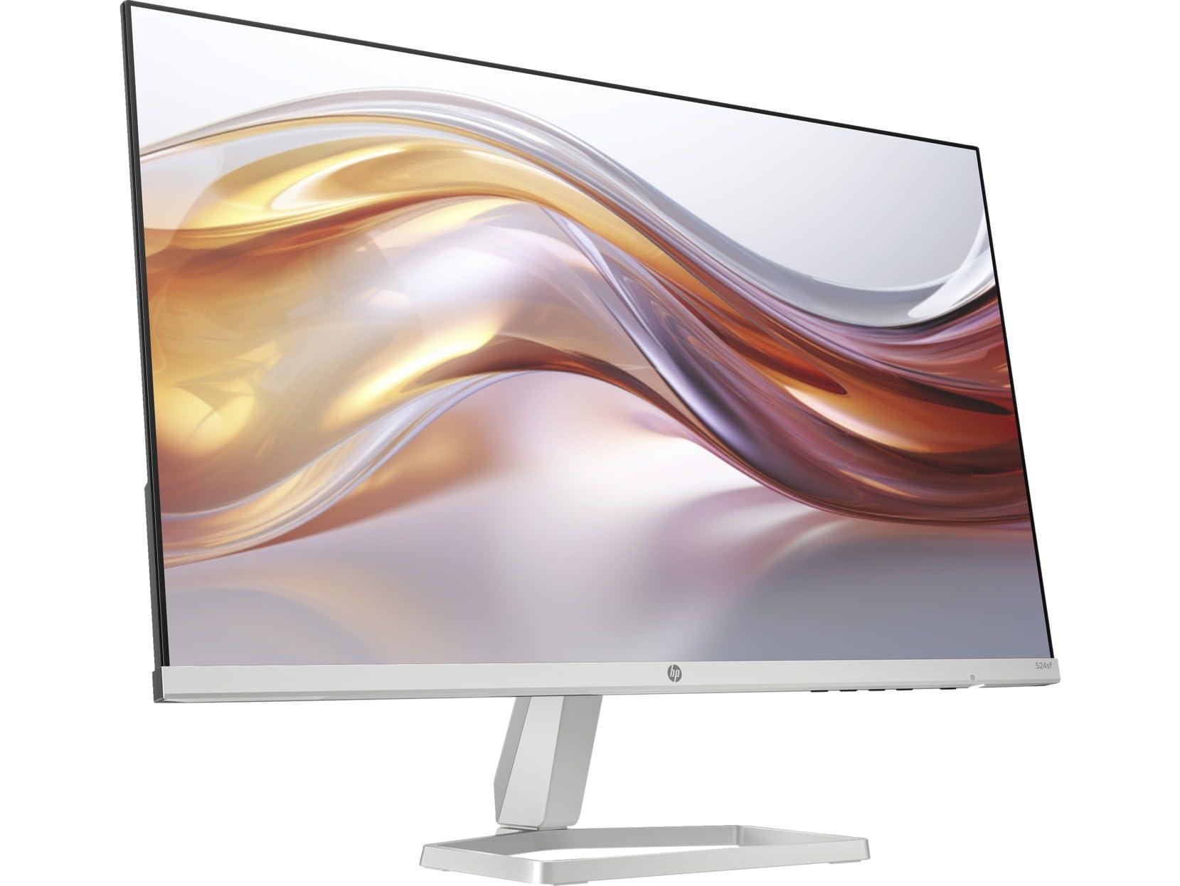 HP HP 24" 100Hz 300 nits IPS FHD (1920x1080) Monitor (Replaces M24f) w/Docztorm Hub USB Port Expander, Flicker-Free, Adjustable Tilt, 1x HDMI 1.4, 1x VGA, Black/Silver (2025 Latest Model) (2-Pack)