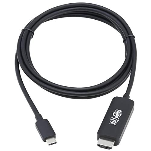 Tripp Lite Tripp Lite USB C to HDMI Cable, Thunderbolt 3 Compatible Adapter Cable, USB-C and HDMI 4K, 4:4:4, Black, M/M, 6 ft. (U444-006-HBE)