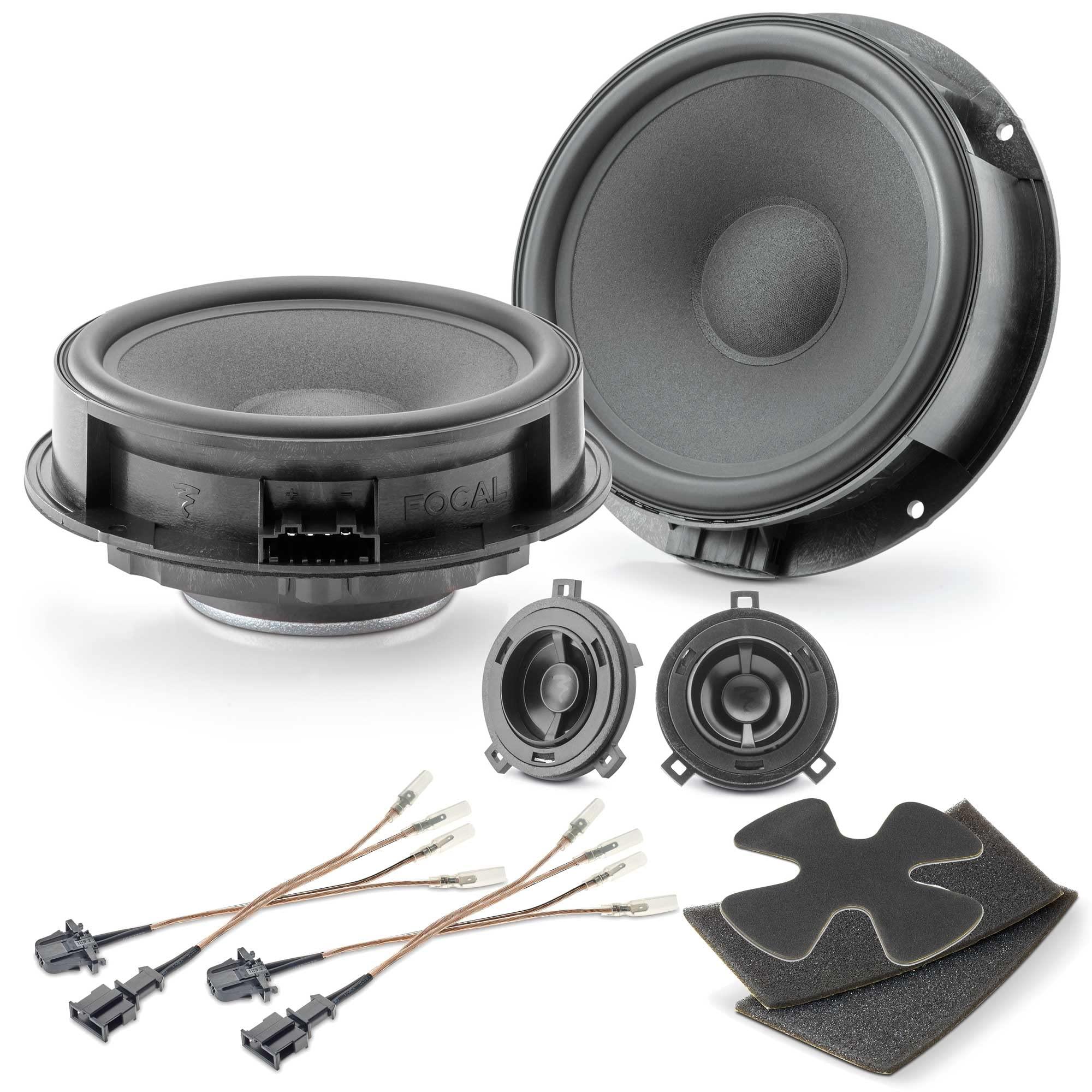 Focal Focal Kit for Golf 6/Bora/Jetta MK6 09-14 - Includes Two Pairs of IS165VW Component 6.5" Speakers