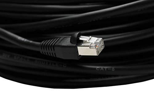 Lorex Lorex Outdoor CAT6 Ethernet Cable, for Use with 4K Wired Security Cameras, Weatherproof and Direct Burial Underground, 10GB/Second, 100 Feet (30m)
