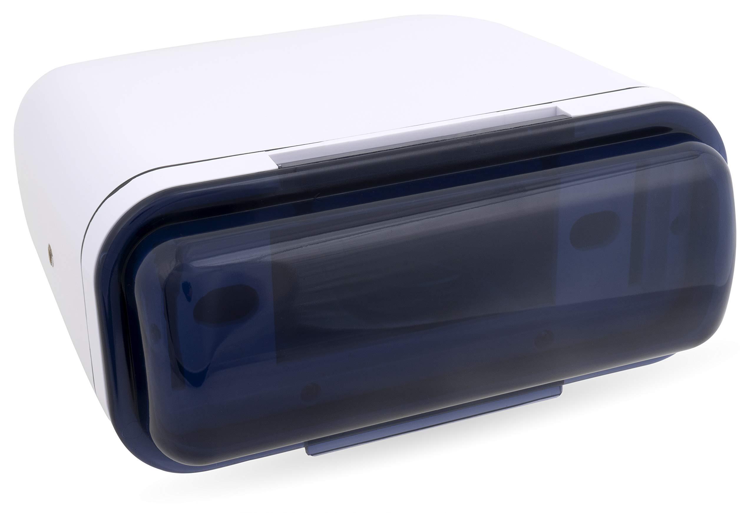 BELVA Belva BMRC6W White Fully Enclosed Marine Radio Cover/Radio Splash Guard for Deck or Overhead Installs, Water-Resistant with Flip-up Style